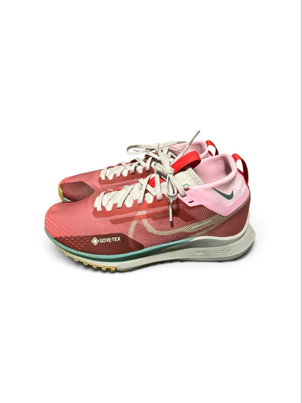Nike Women's Pink and Teal Gore-Tex Trail Running Shoes